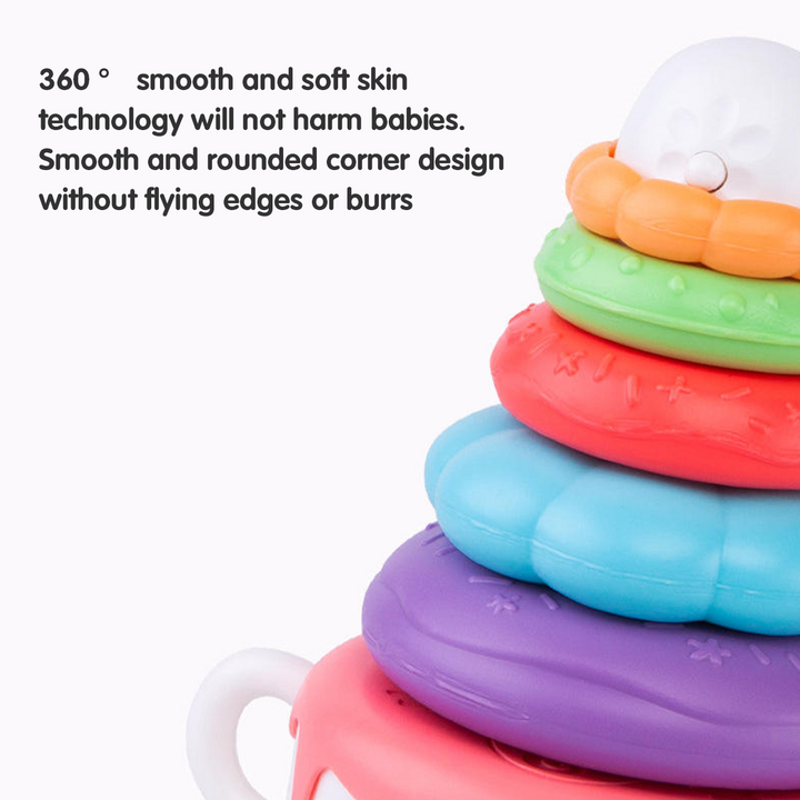 Rainbow Stacking Rings Baby Toy (Set K101)