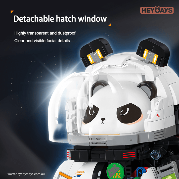 Panda Astronaut Mecha Building Blocks Space Panda Figure STEM Toy for Kids