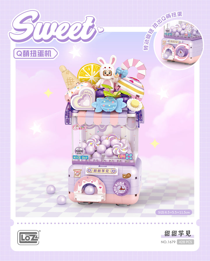 Sweet Q Capsule Machine Taro (Set 1679) - heydaystoys