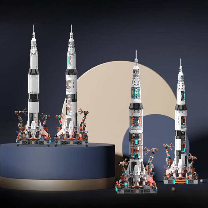 Breaking Dawn Heavy Rocket Building Blocks Set – 71cm Modular Rocket Construction