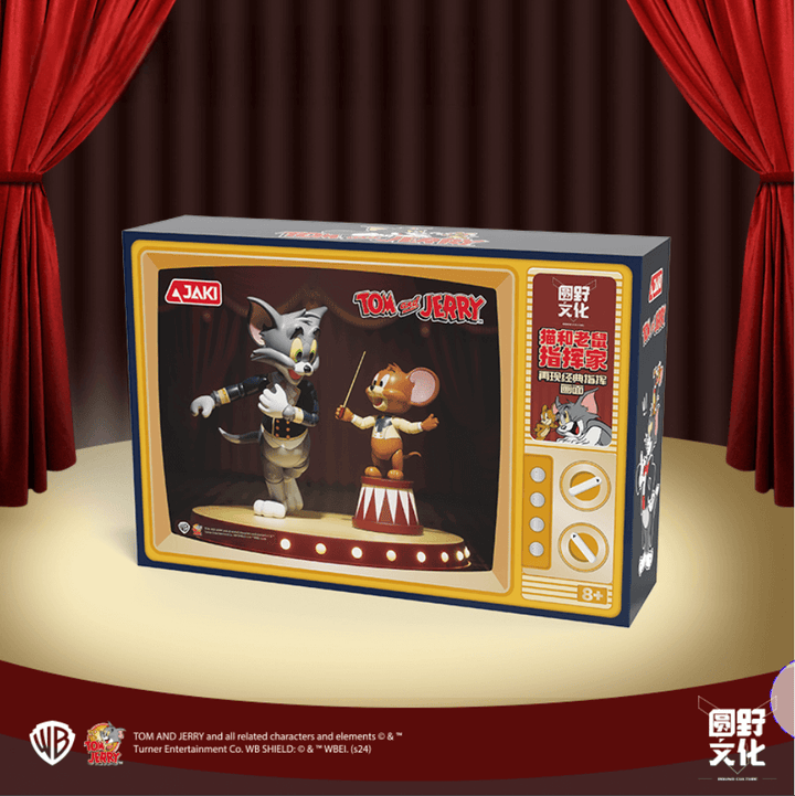 Tom and Jerry Hollywood Bowl Action Figure Set Poseable Toy Classic Cartoon
