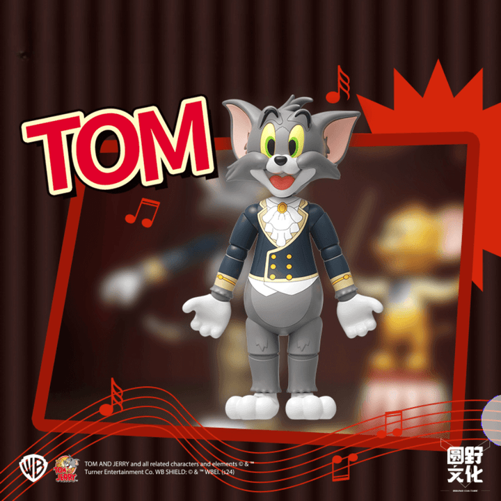 Tom and Jerry Hollywood Bowl Action Figure Set Poseable Toy Classic Cartoon