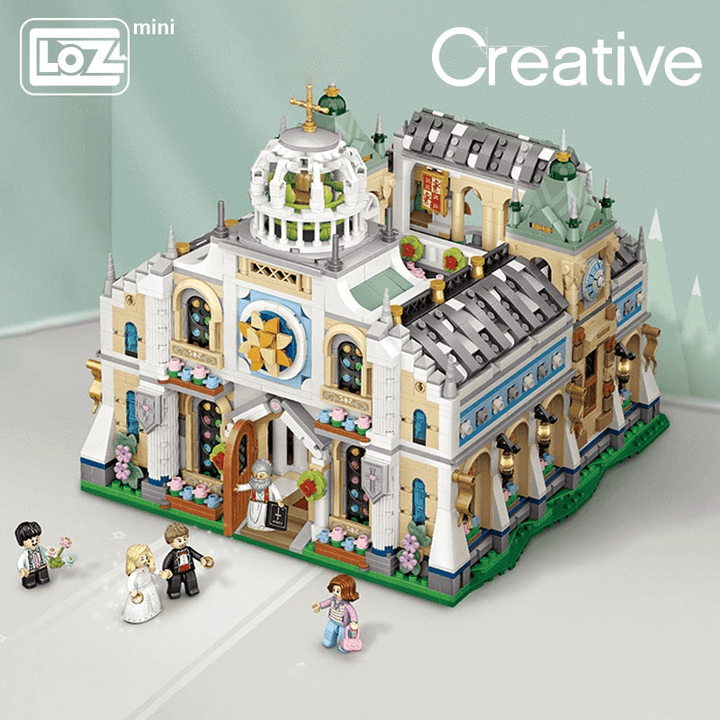 LOZ Mini Blocks Wedding Chapel Building Kit (Set 1035)