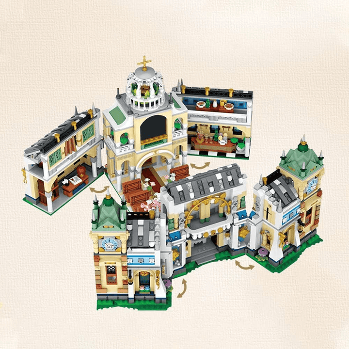 LOZ Mini Blocks Wedding Chapel Building Kit (Set 1035)
