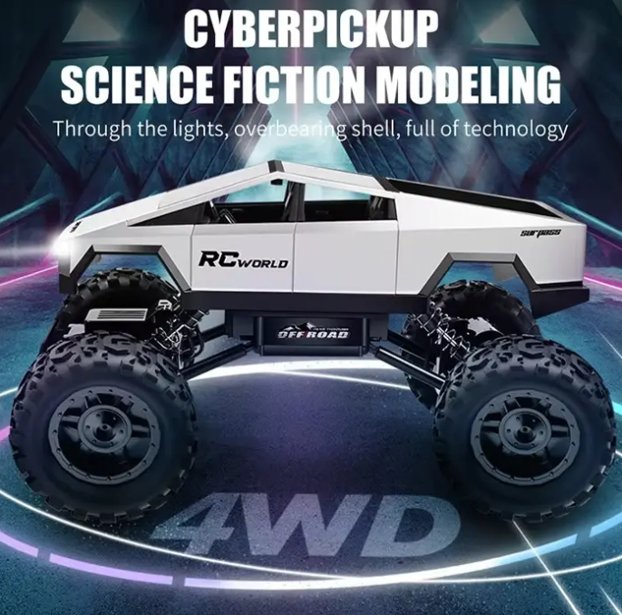 1:14 4WD Remote Control RC Tesla Off Road Cybertruck (Set K116)