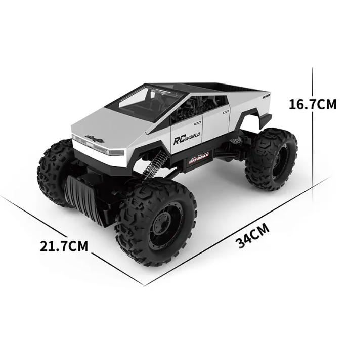 1:14 4WD Remote Control RC Tesla Off Road Cybertruck (Set K116)
