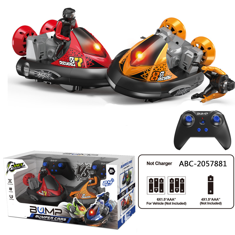 Remote Control Bumper Cars Toy with Ejecting Drivers (Set K114)