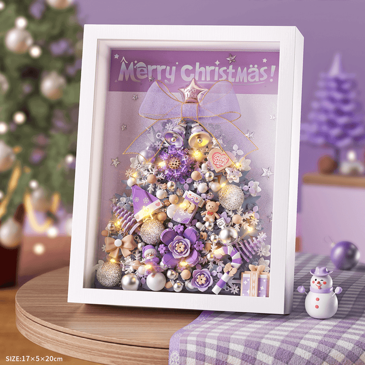 Purple Christmas Tree Photo Frame(set 1963)