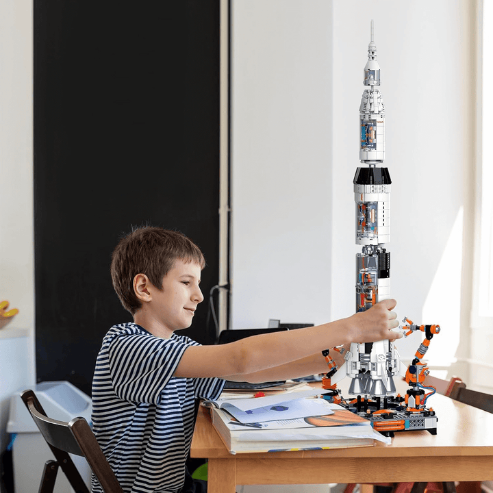 Breaking Dawn Heavy Rocket Building Blocks Set – 71cm Modular Rocket Construction