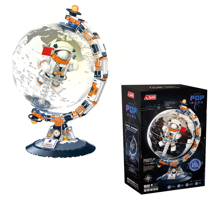 Breaking Dawn Puzzle Toys Professional Scale World Map Globe with Light