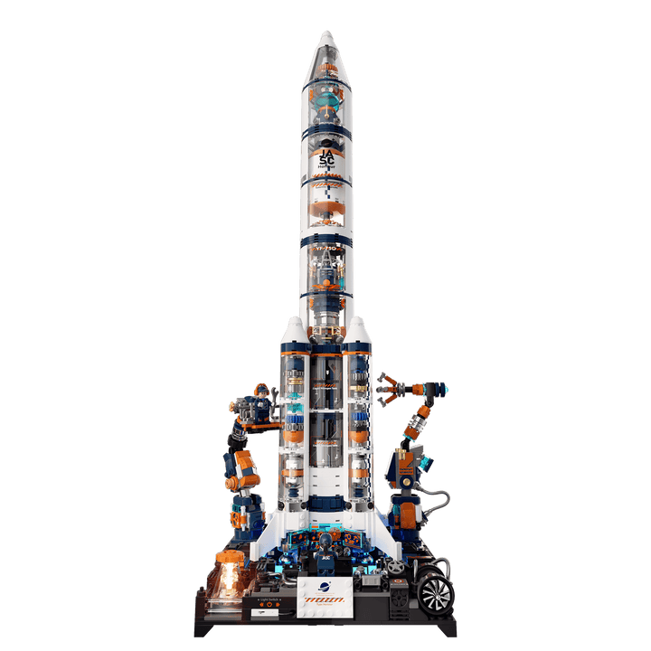 Breaking Dawn Rocket Building Blocks Prestige Edition Space Launch Set with LED Light