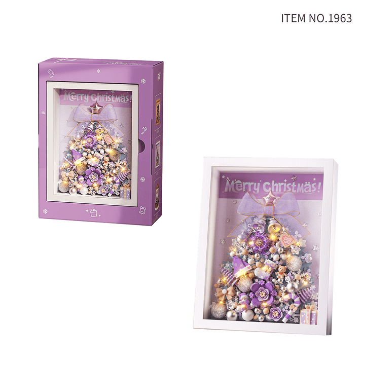 Purple Christmas Tree Photo Frame(set 1963)