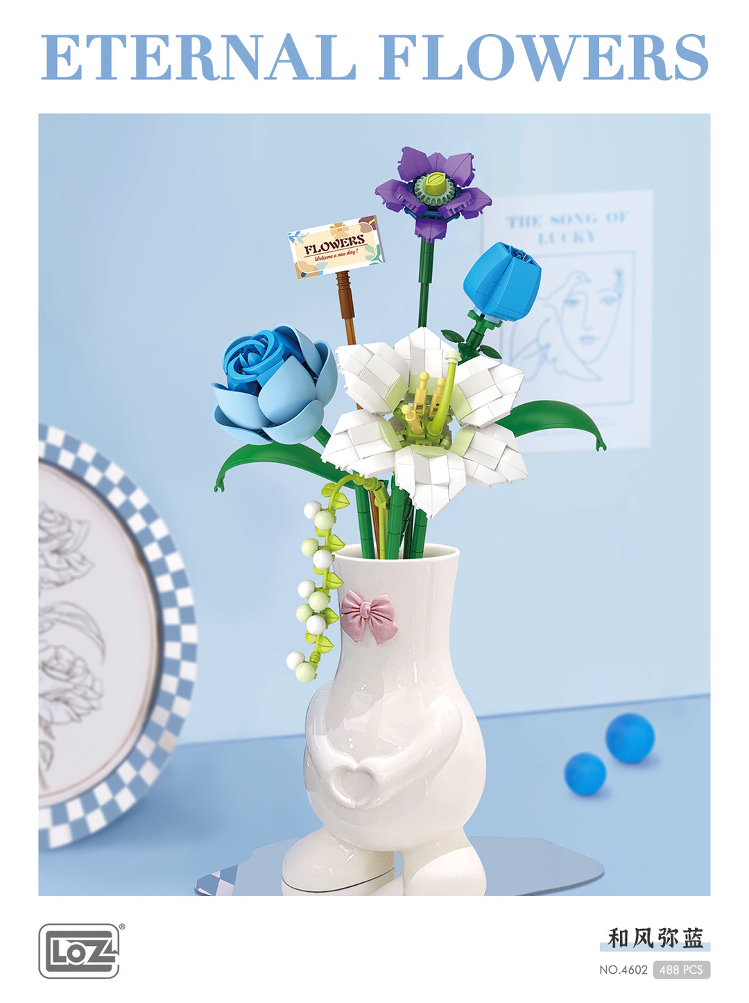 Eternal Flowers (Blue Edition)(Set 4602) - heydaystoys