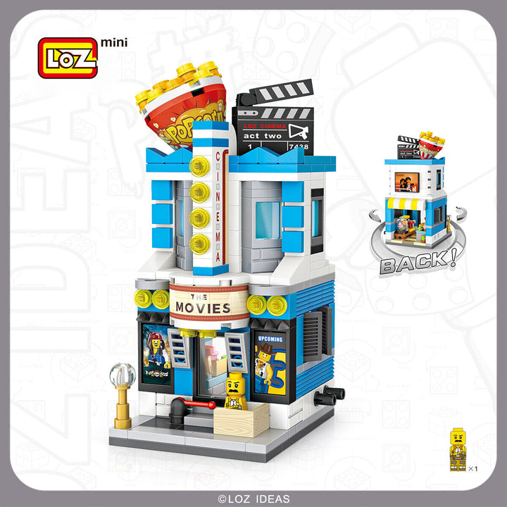 LOZ Mini Street Series Cinema Mini Building Blocks (336 Pcs) 1635