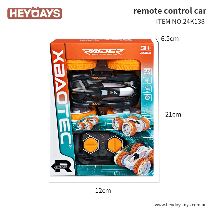 Remote Control Car RC Stunt Car Double Sided Rotating 360°  Flip Toy Gift Kids