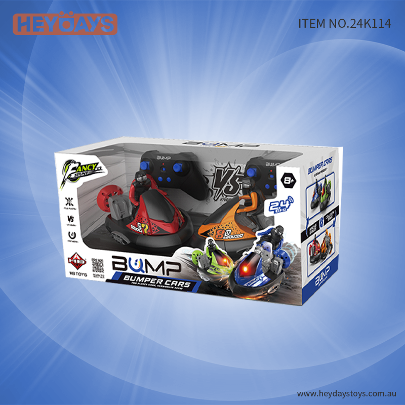 Remote Control Bumper Cars Toy w/ Ejecting Drivers Battle Car Game Kids Adults