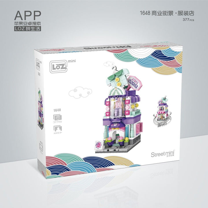 LOZ Mini Street Series Clothing Store Mini Building Blocks (377 Pcs) 1648