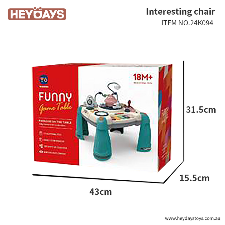 Baby Activity Table Musical Toy Learning Table Interactive Game Table Infant Kid