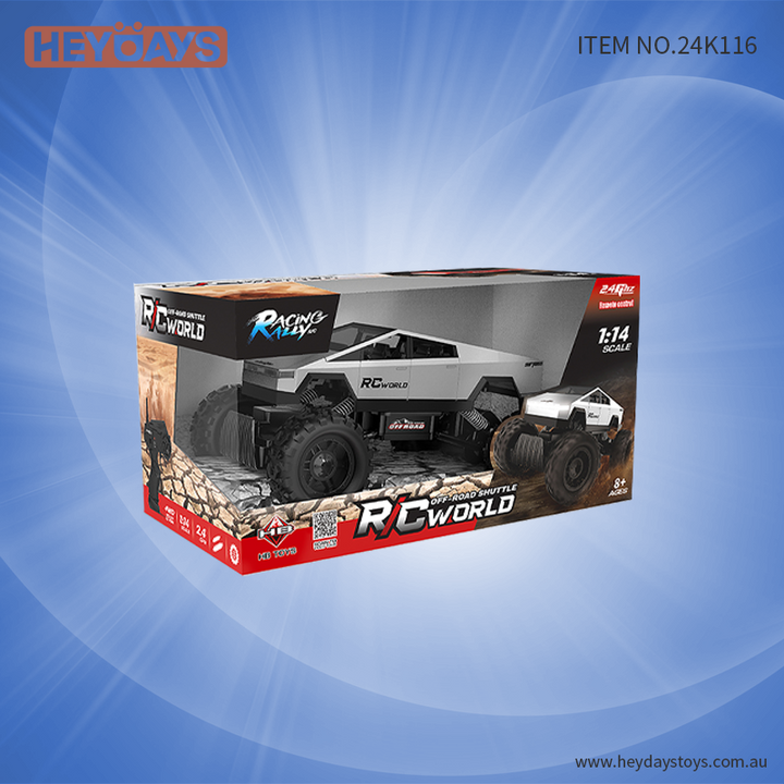 Cybertruck Remote Control RC Tesla Truck Scale Car 4WD Off Road Gift Kids Adults