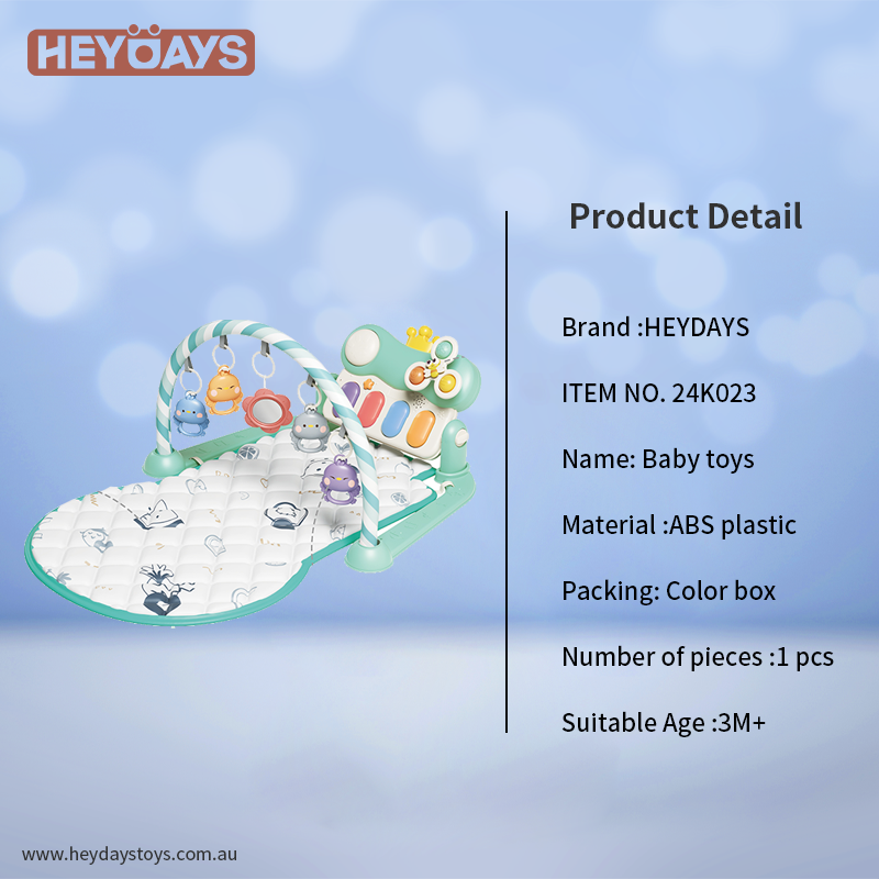 Baby Gym Tummy Time Activity Mat Kick & Play Piano Gym Toddler Newborn Infant