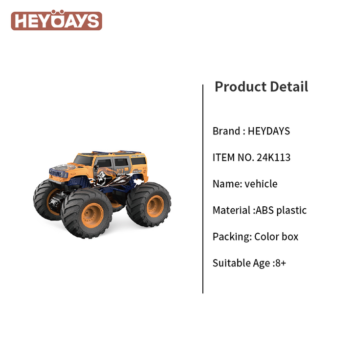1:18 Scale RC Monster Truck 4WD All-Terrain Remote Control Car for Kids Adult