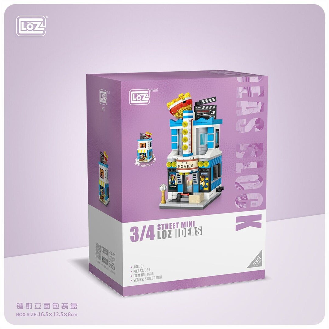 LOZ Mini Street Series Cinema Mini Building Blocks (336 Pcs) 1635