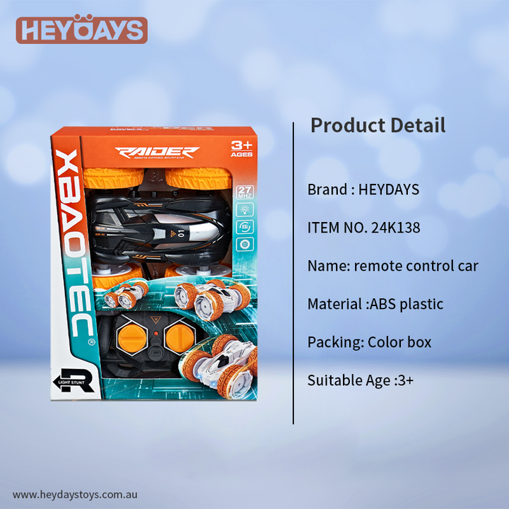 Remote Control Car RC Stunt Car Double Sided Rotating 360°  Flip Toy Gift Kids