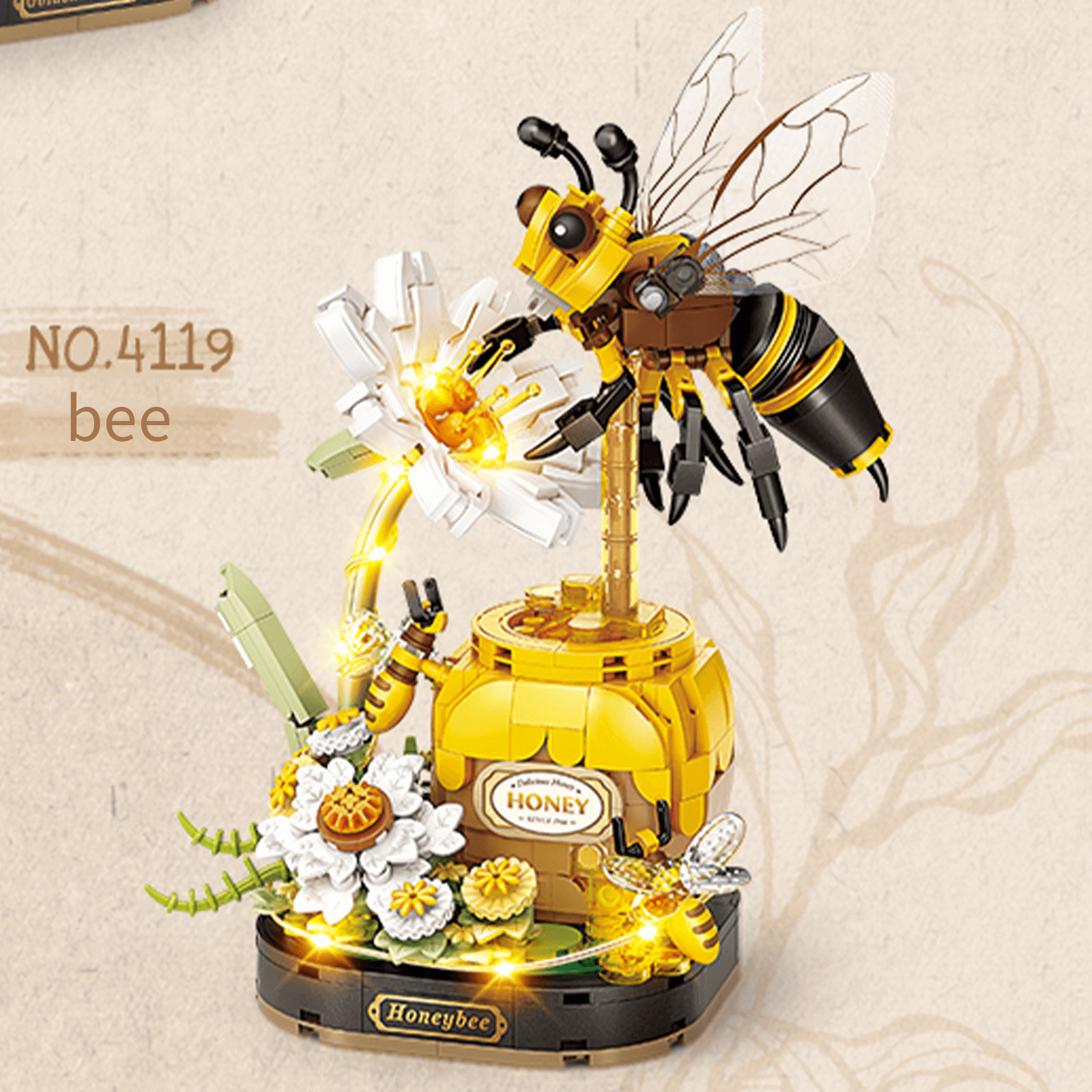 文房具・ステーショナリー Honey Bee Bug Building Blocks - Honeybee Botanical, 4119 & Nature | Heydays