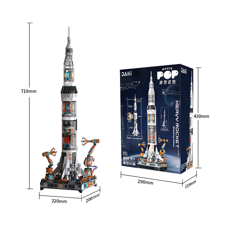 Breaking Dawn Heavy Rocket Building Blocks Set – 71cm Modular Rocket Construction