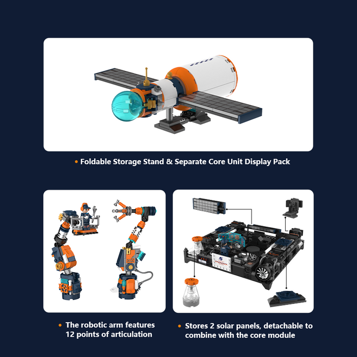 Breaking Dawn Rocket Building Blocks Prestige Edition Space Launch Set with LED Light