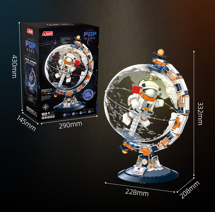 Breaking Dawn Puzzle Toys Professional Scale World Map Globe with Light