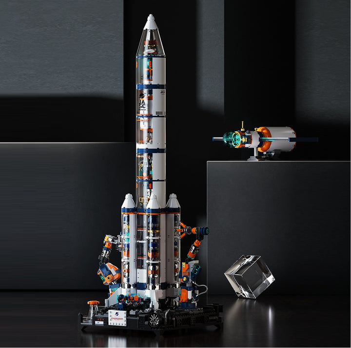 Breaking Dawn Rocket Building Blocks Prestige Edition Space Launch Set with LED Light