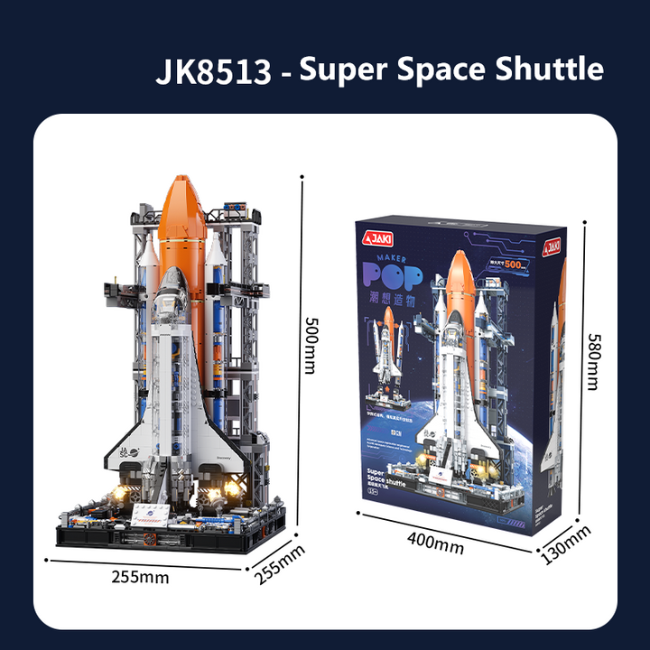 Space Shuttle Building Blocks Kit 2,226 Pcs NASA-Inspired Model STEM Space Toy