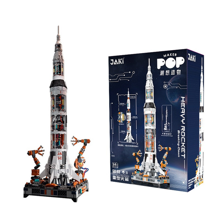 Breaking Dawn Heavy Rocket Building Blocks Set – 71cm Modular Rocket Construction