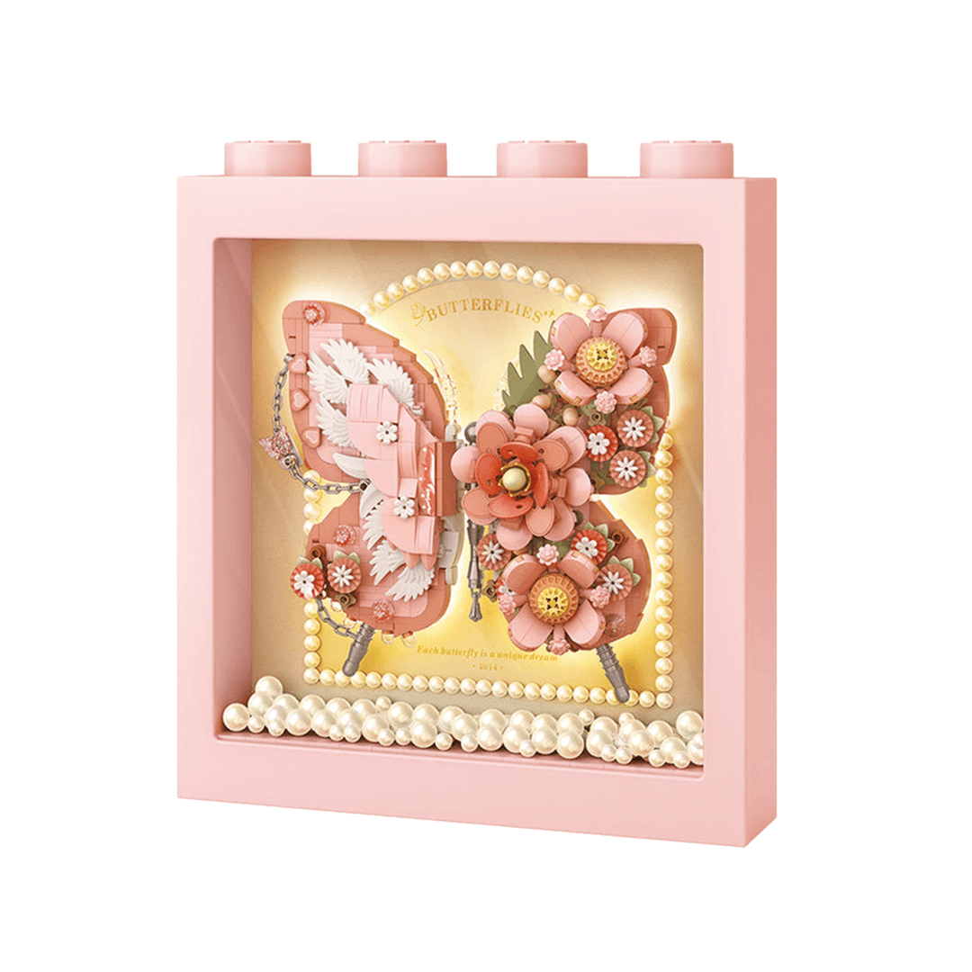 Pink Butterfly Display Frame(Set 1960)