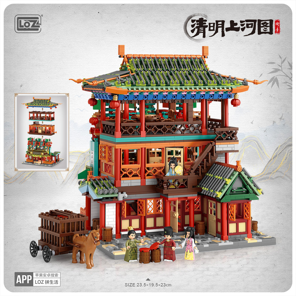 ”Along the River During the Qingming Festival“ Sun Yang Main Shop (Set 1056) - heydaystoys