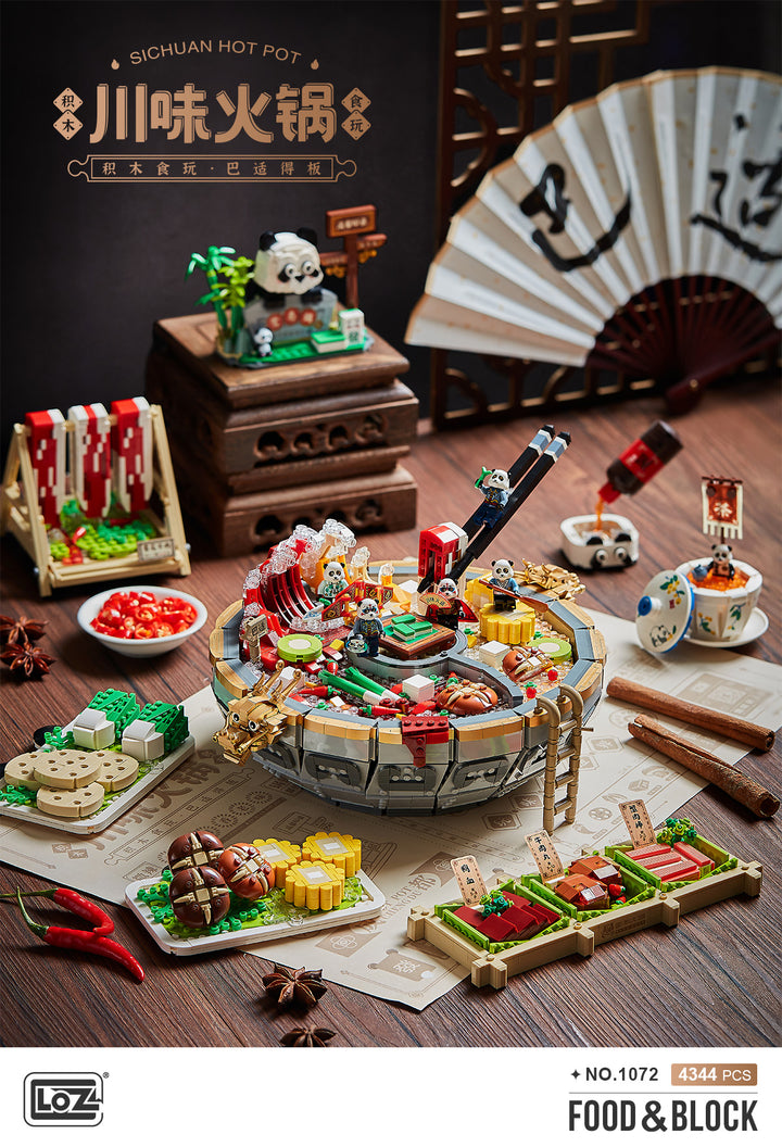 SiChuan Double Flavor Hot Pot (Set 1072) - heydaystoys