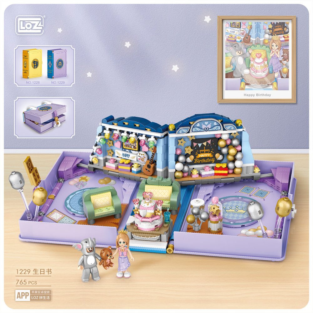 Brithday Fold Book  (Set 1229) - heydaystoys