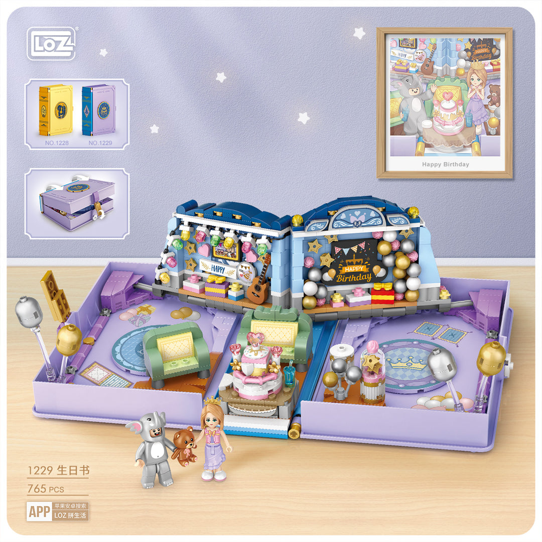Brithday Fold Book  (Set 1229) - heydaystoys