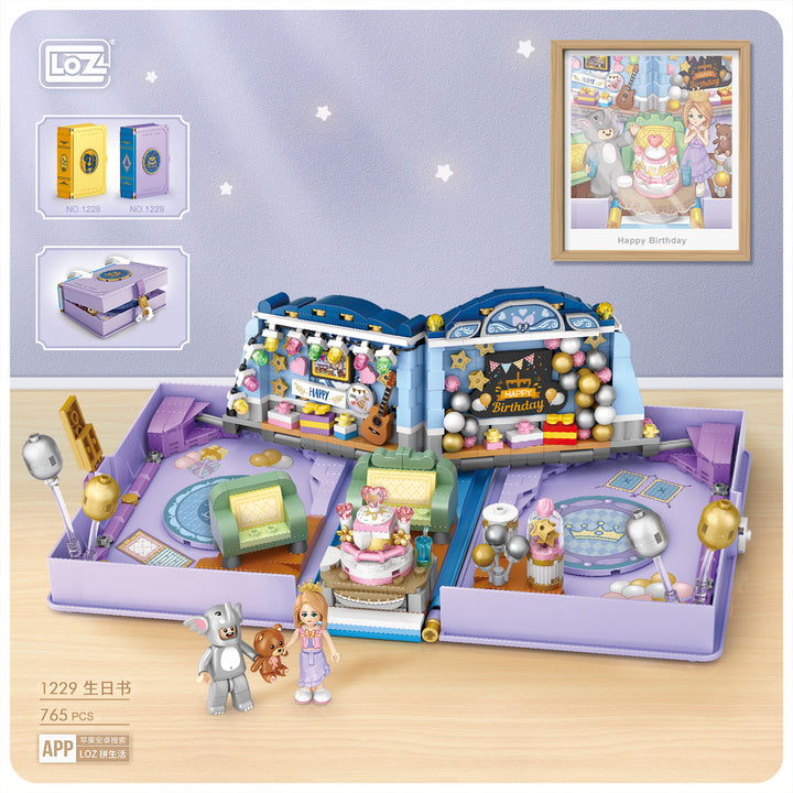 Brithday Fold Book  (Set 1229) - heydaystoys