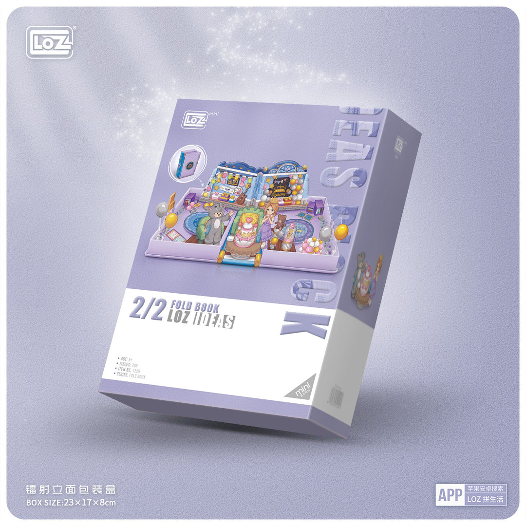 Brithday Fold Book  (Set 1229) - heydaystoys