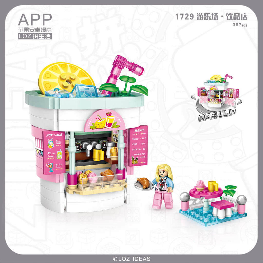 Theme Park Drink Shop (Set 1729) - heydaystoys