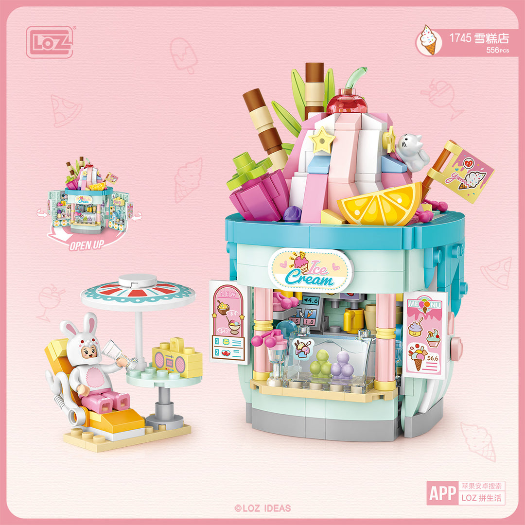 Theme Park Ice Cream Shop (Set 1745) - heydaystoys