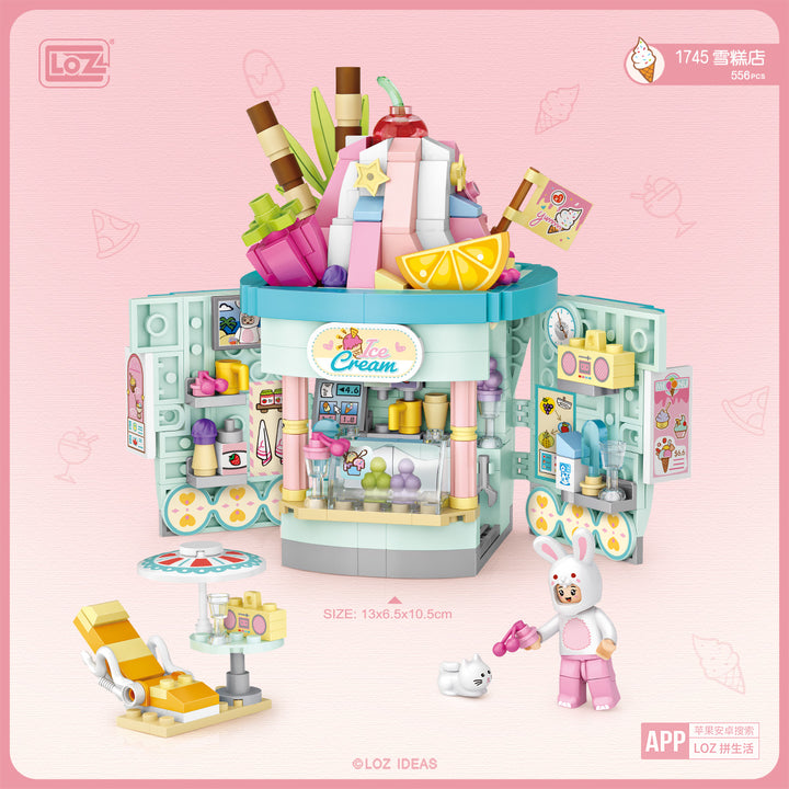 Theme Park Ice Cream Shop (Set 1745) - heydaystoys