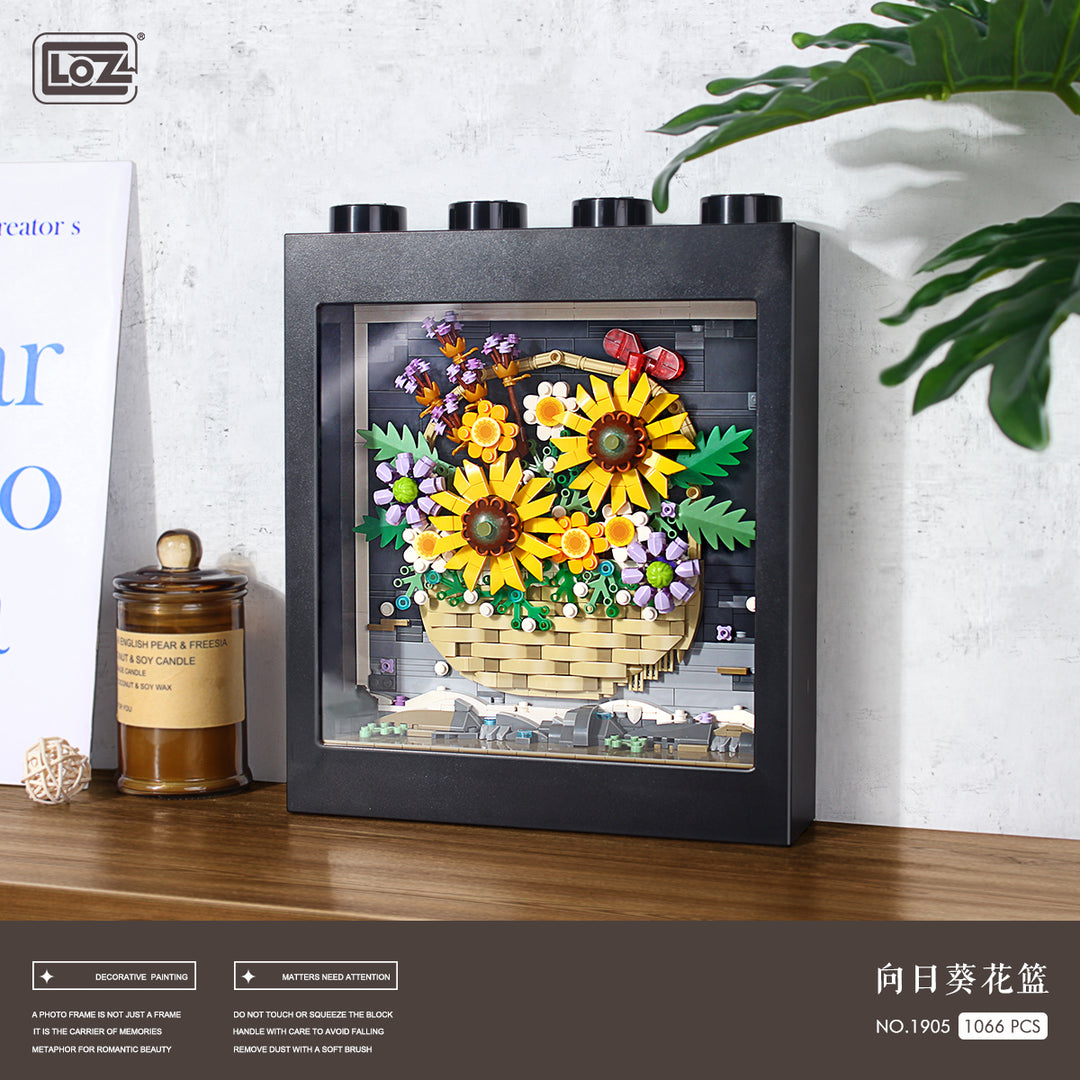 Sunflower Basket Wall Art (Set 1905) - heydaystoys