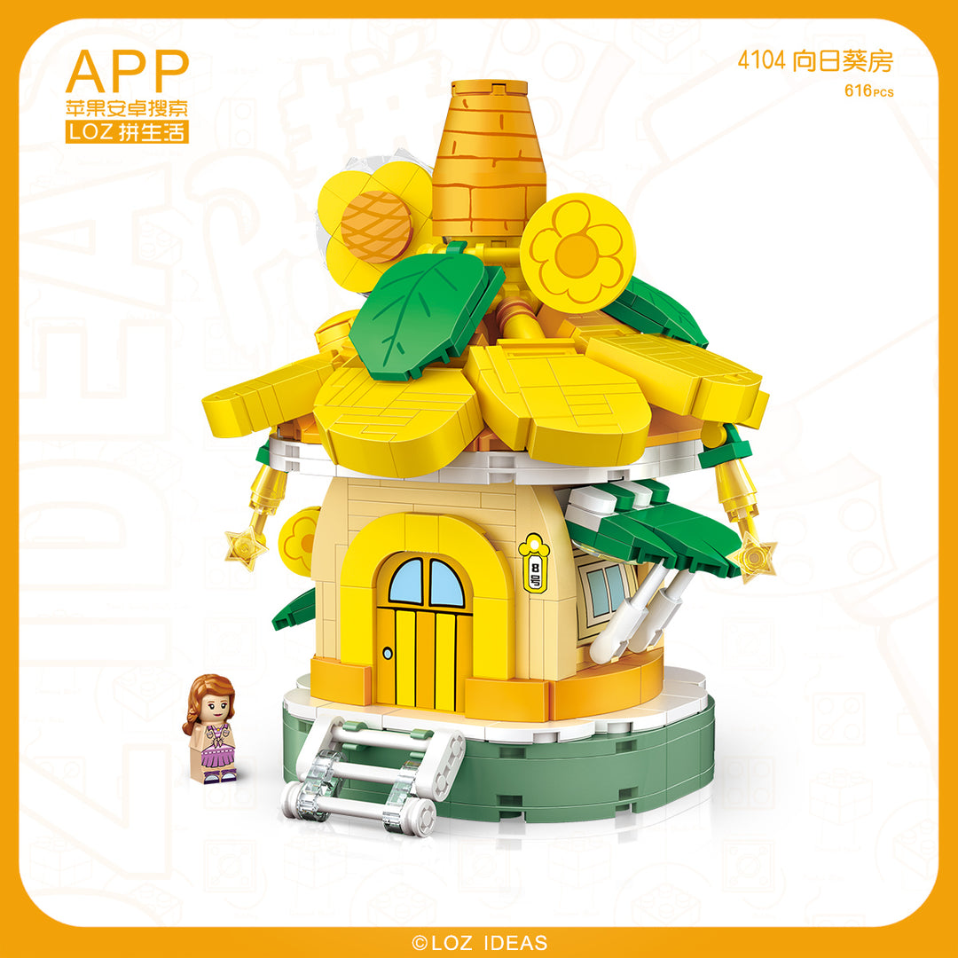 Sunflower House Building (Set 4104) - heydaystoys