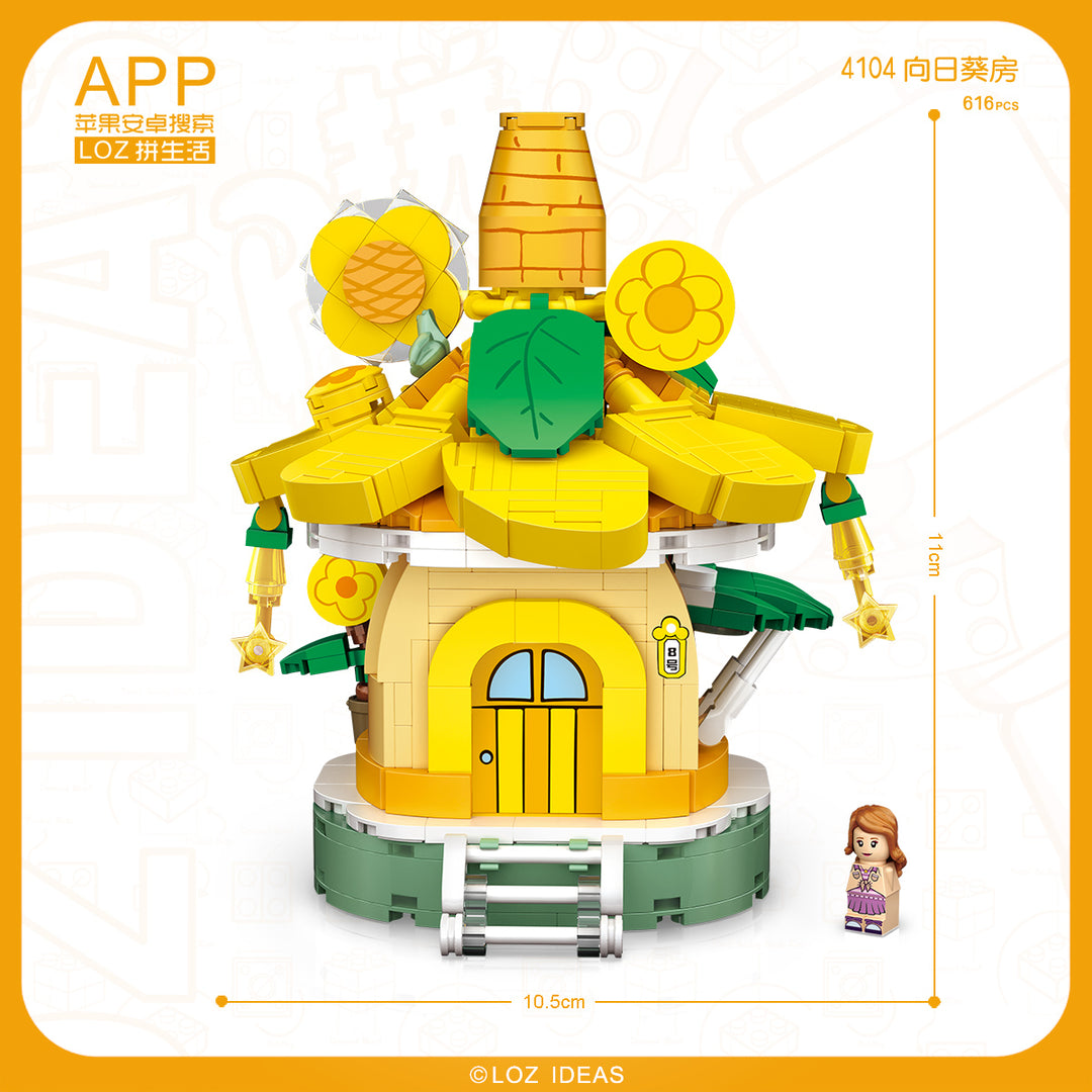 Sunflower House Building (Set 4104) - heydaystoys