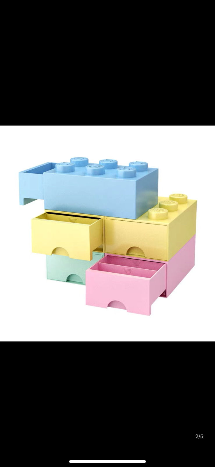 Pink Storage Box (Set 4997-2)