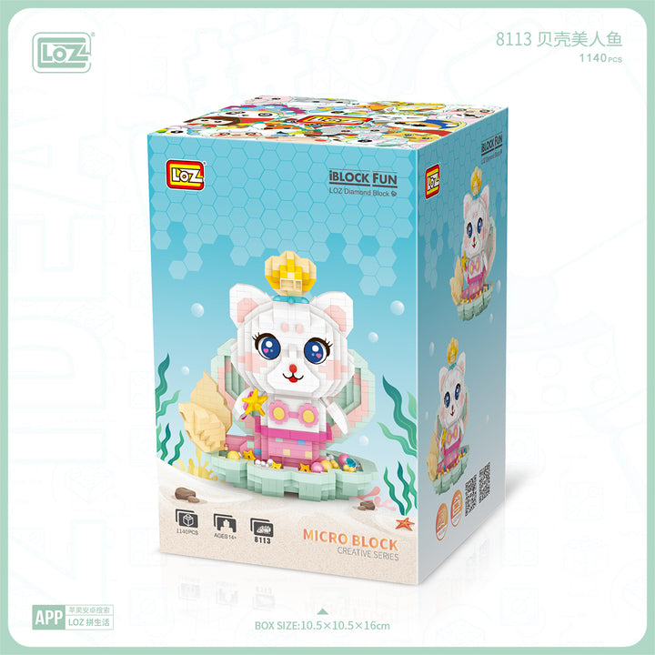 Shell Mermaid Cat (Set 8113) - heydaystoys