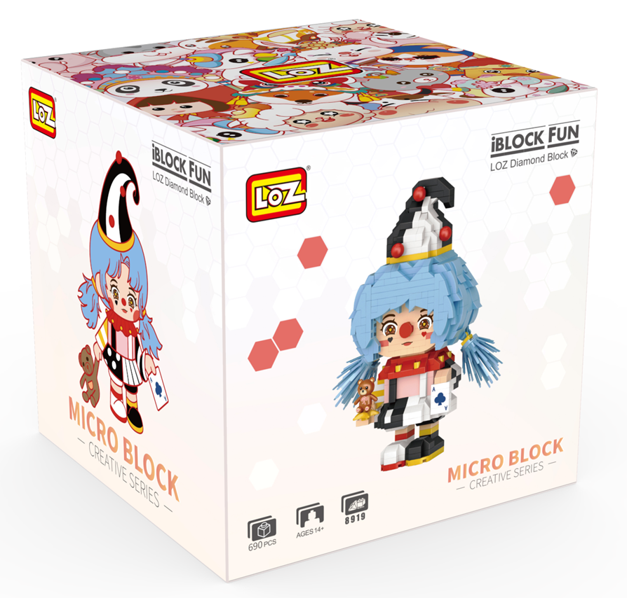 Black and White Clown (Set 8919) - heydaystoys